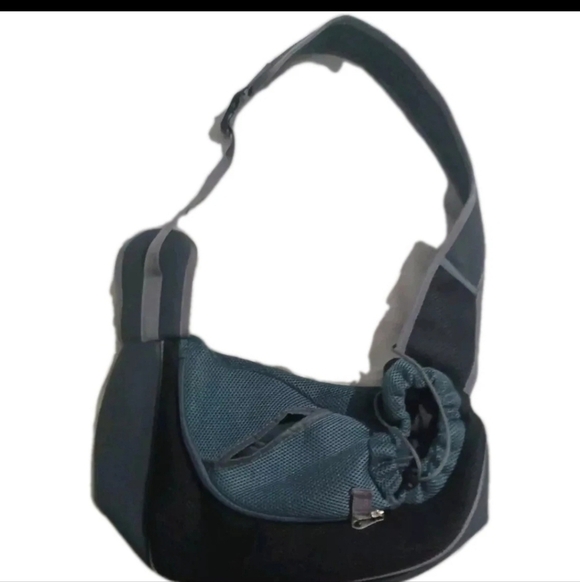Black and Teal Shoulder Bag - Picture 1 of 3